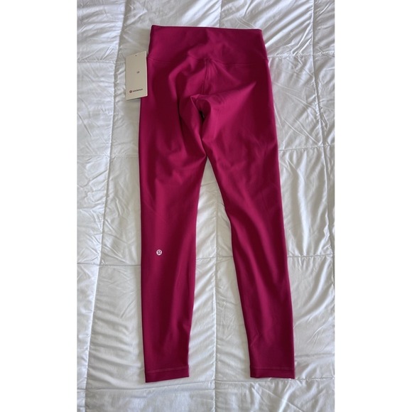 NEW Lululemon Wunder Train HR Tight 28'' Size 8 Leggings Pink Dragon Fruit NWT - Picture 3 of 11